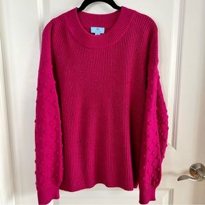 CeCe 3D Polka Dot Sweater